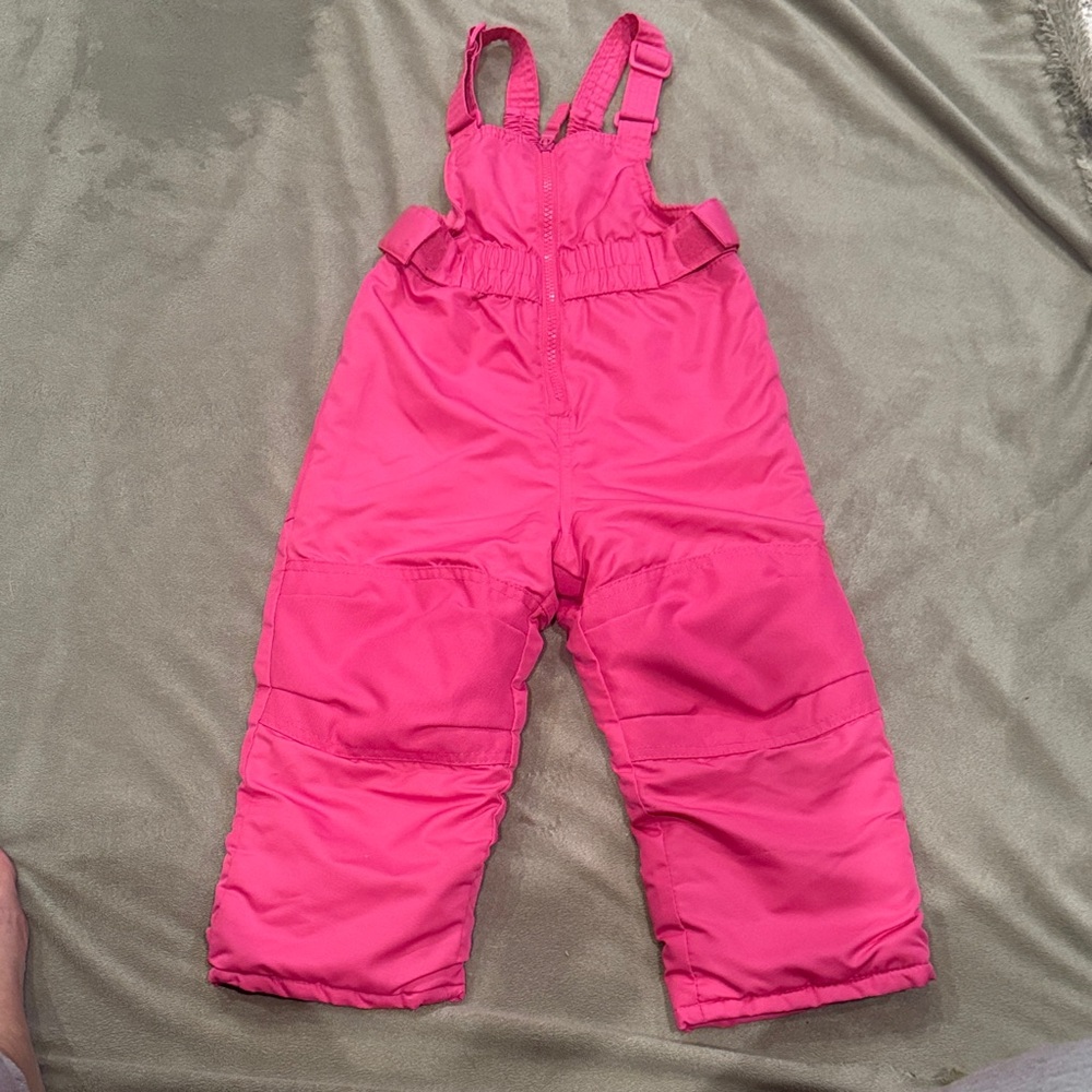 Cat & Jack Hot Pink Snow Pant Overalls
